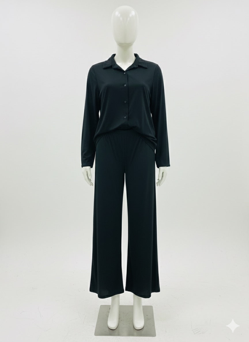full sleeve collared nightwear/loungewear suit for ladies
