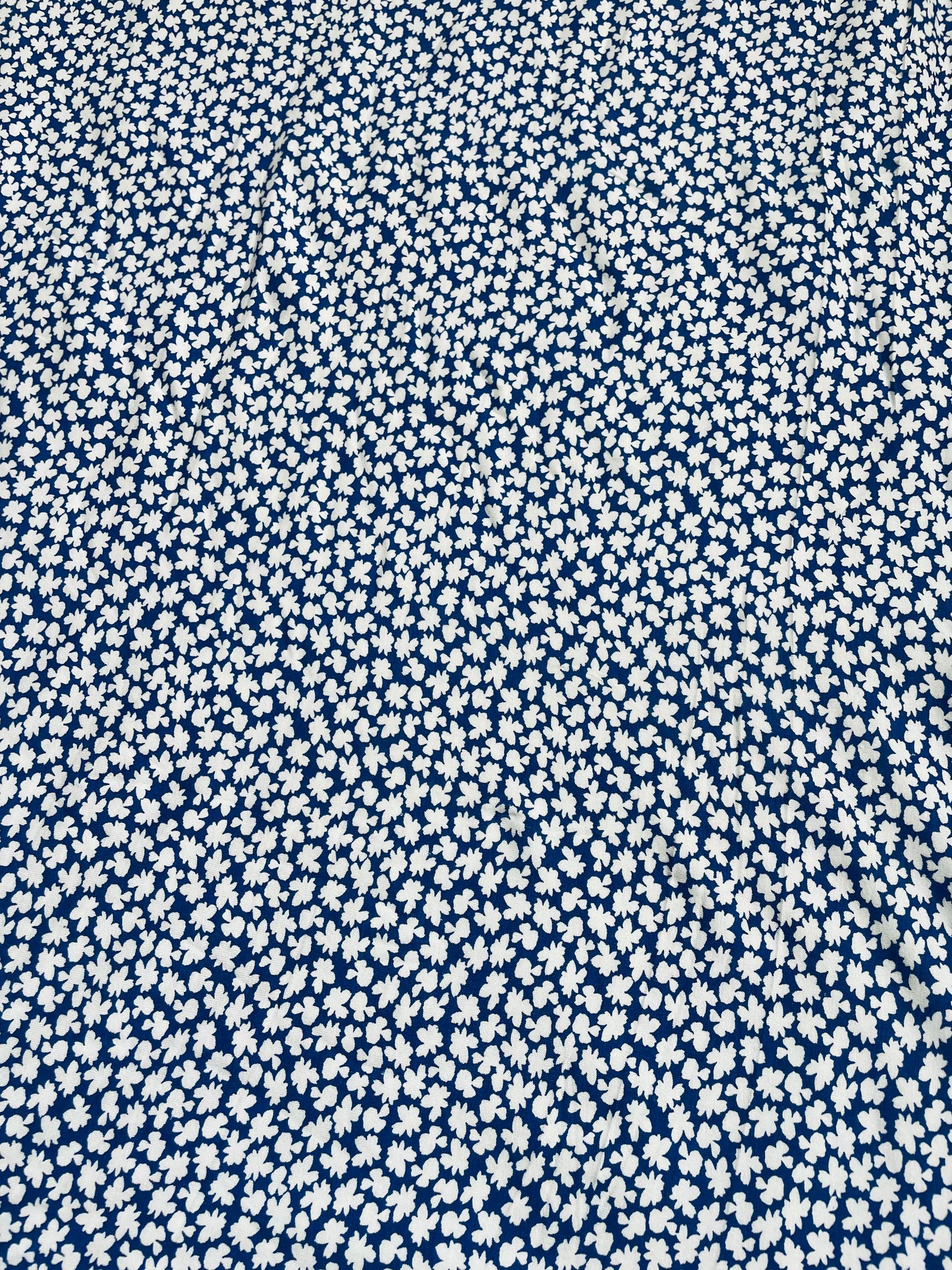 blue printed viscose ( width 58 inches) 1 meter 1 sale