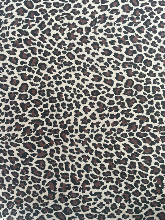 leopard print viscose fabric width 59 inches i meter 1 sale