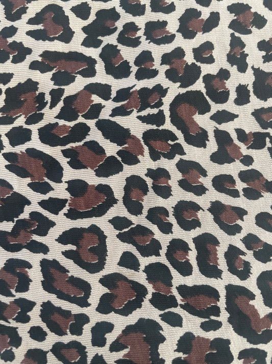 leopard print viscose fabric width 59 inches i meter 1 sale